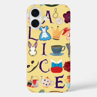 16 Alicia en el diseño funda del iPhone de Wonderland