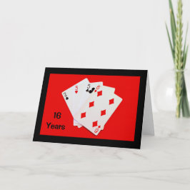 ¡16 años es un gran trato! Tarjeta de aniversario