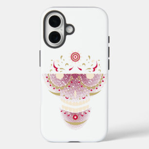 16 Calavera con gafas retro Funda para iPhone   Día d