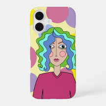 Cara estilizada abstracta funda para iPhone / iPad