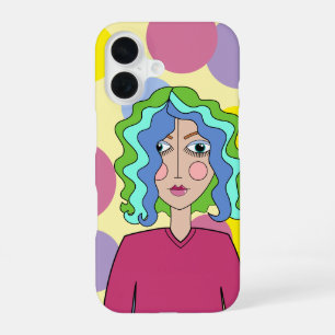 16 Cara estilizada abstracta funda para iPhone / iPad