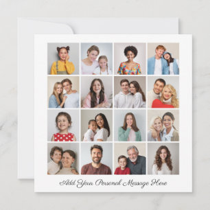 16 Collage de fotos Añadir su propia tarjeta de fe