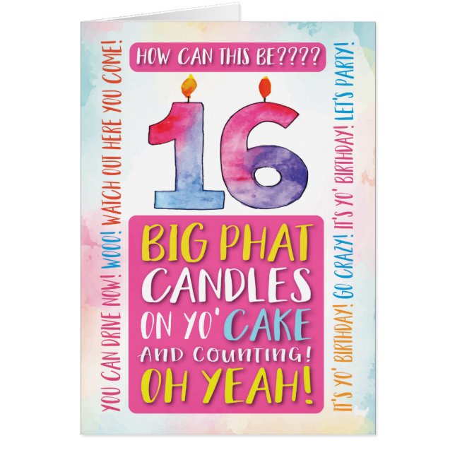 ¡16 cumpleaños puedes conducir ahora sin tiempo pa (Frente)