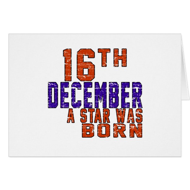 16 de diciembre una estrella nació (Anverso (Horizontal))