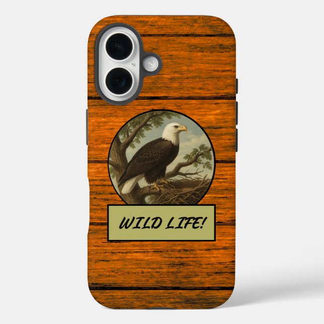 16 Estuche para iPhone para Funda de grano de madera  (Reverso )