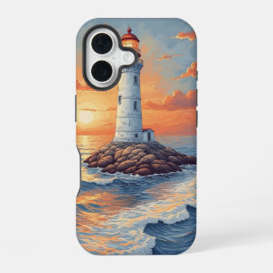 16 Faro paisaje marino funda para iPhone / iPad