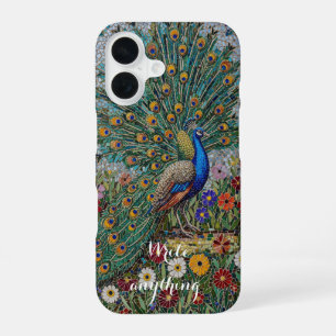16 Funda artística para iPhone con jardín de pavo rea