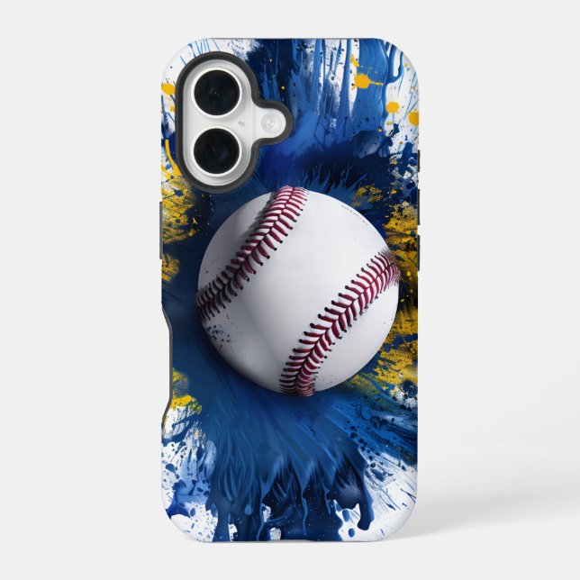 16 Funda Baseball Splash para iPhone / iPad (Reverso )