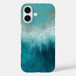 16 Funda Case-Mate para iPhone abstracta en verde azu