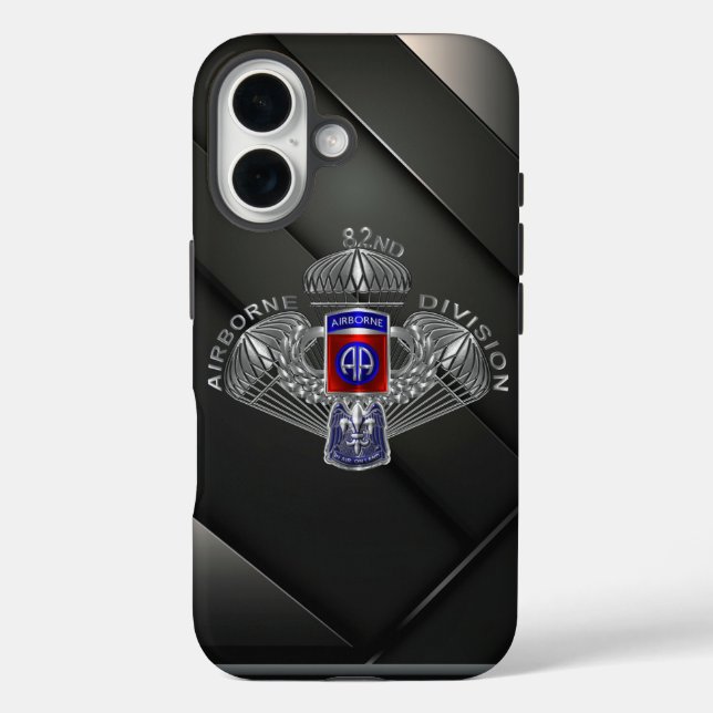 16 Funda de iPhone Case-Mate de la 82ª División Aerot (Reverso )