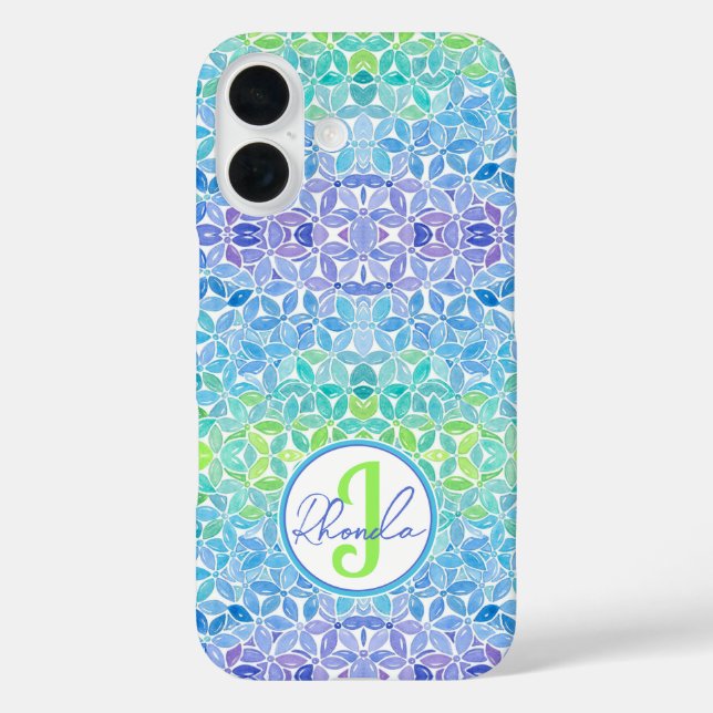 16 Funda de iPhone Rhonda Mosaic (Reverso )