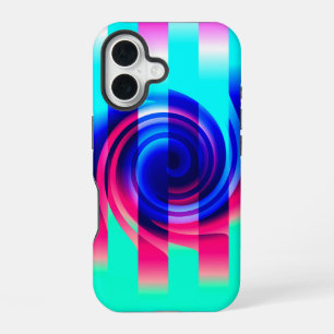 16 Funda para iPhone 13 Vaporwave Spiral Abstract Ott