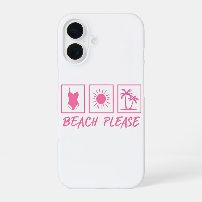 16 Funda para iPhone Beach Please (Reverso )