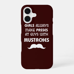16 Funda para iPhone Bigote Divertido