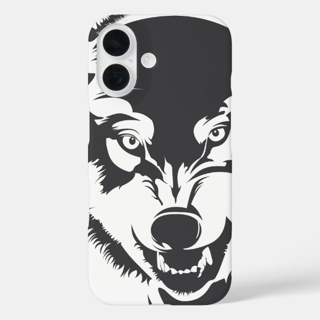 16 Funda para iPhone Case-Mate Cabeza de Lobo (Reverso )