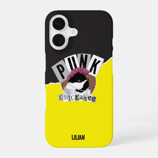 16 Funda para iPhone Case-Mate de Chickadee Punk (Reverso )