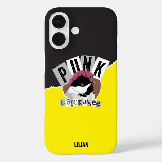 16 Funda para iPhone Case-Mate de Chickadee Punk (Reverso )