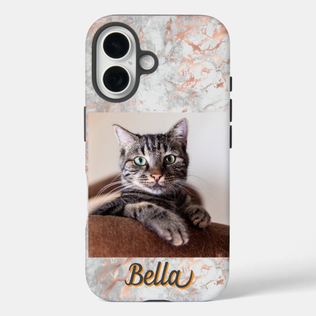 16 Funda para iPhone Case-Mate Photo Pastel Gray Rose (Reverso )