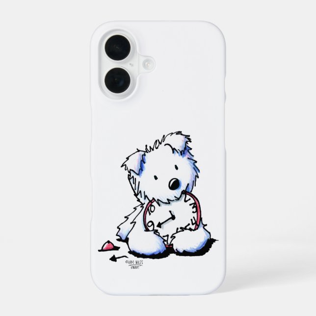 16 Funda para iPhone Case-Mate Westie Time (Reverso )