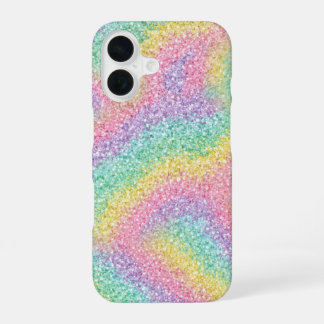 16 Funda para iPhone con brillo de arcoíris vibrante