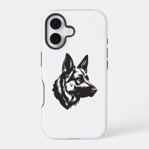 16 Funda para iPhone con Cara de Pastor Alemán