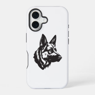16 Funda para iPhone con Cara de Pastor Alemán