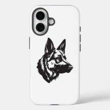 Funda para iPhone con Cara de Pastor Alemán