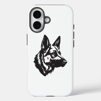 16 Funda para iPhone con Cara de Pastor Alemán