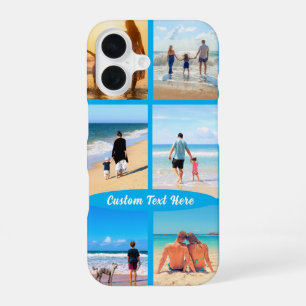 16 Funda para iPhone con collage de fotos y texto per