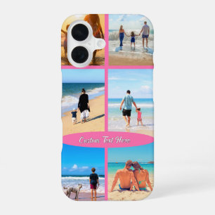 16 Funda para iPhone con collage de fotos y texto per