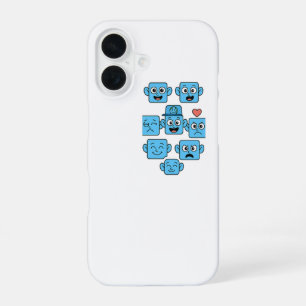 16 Funda para Iphone con divertido Smilo Emoji - Cara