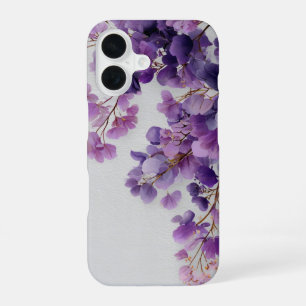 16 Funda para iPhone con Flores Moradas