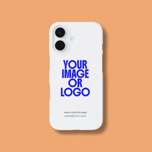 16 Funda para iPhone con foto de logotipo empresarial