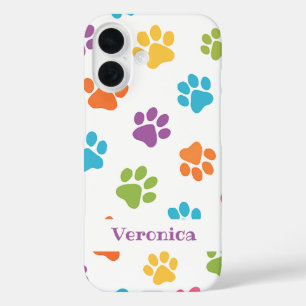 16 Funda para iPhone con Huella de Pata Personalizada