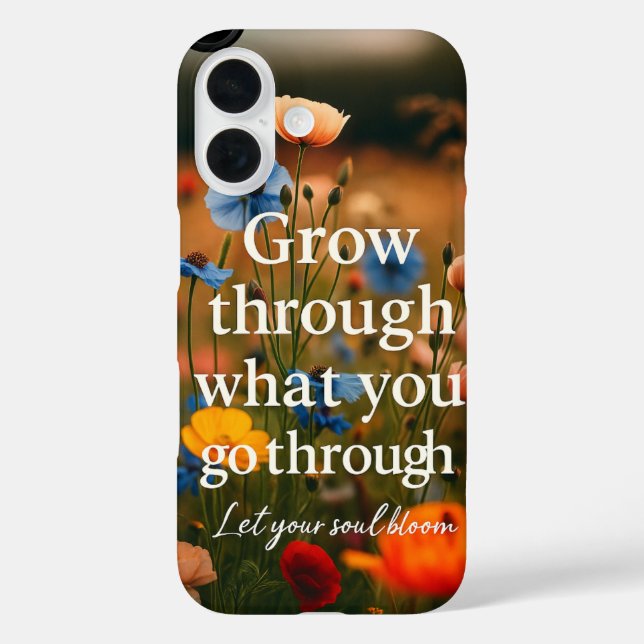 16 Funda para iPhone con la cita motivadora "¡Levánta (Reverso )