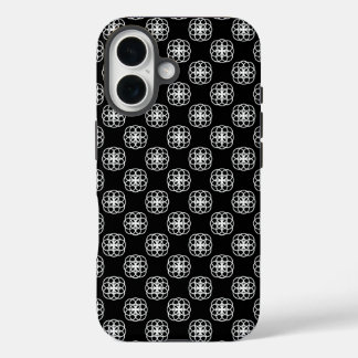 16 Funda para iPhone con patrón continuo blanco y neg