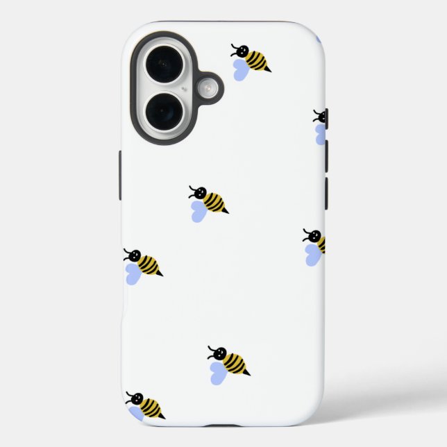 16 Funda para iPhone con Patrón de Abeja Adorable – M (Reverso )