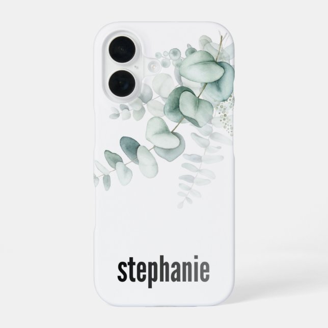 16 Funda para iPhone con patrón de eucalipto (Reverso )