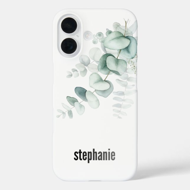 16 Funda para iphone con patrón de eucalipto (Reverso )