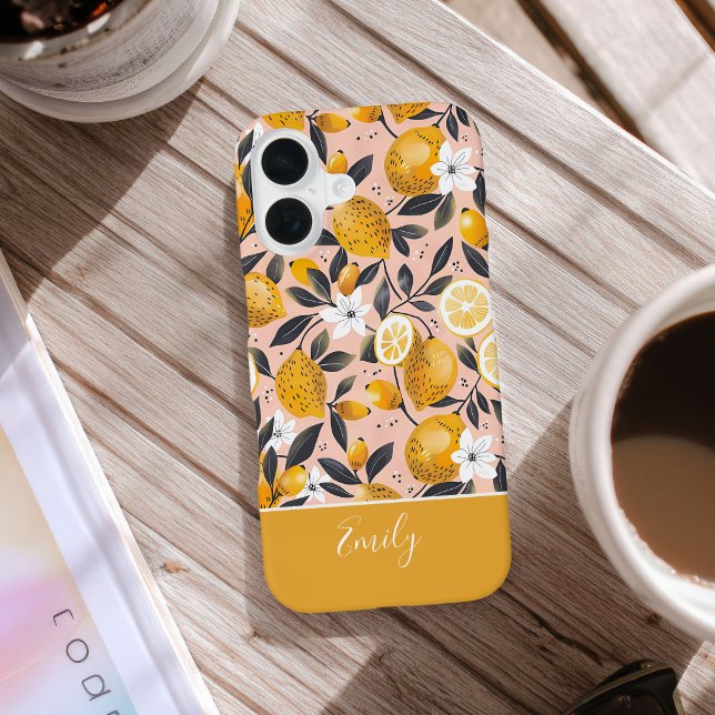 16 Funda para iPhone con patrón de limón de verano pe (Subido por el creador)
