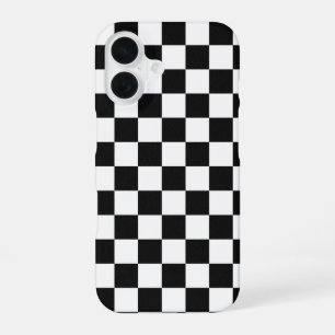 16 Funda para iPhone con patrón de tablero de ajedrez
