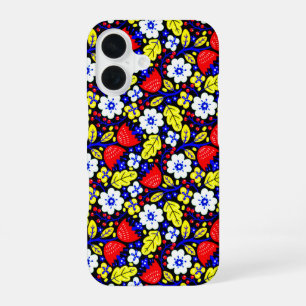 16 Funda para iPhone con patrón floral de arte popula