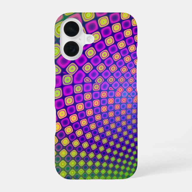 16 Funda para iPhone con patrones abstractos de moda (Reverso )