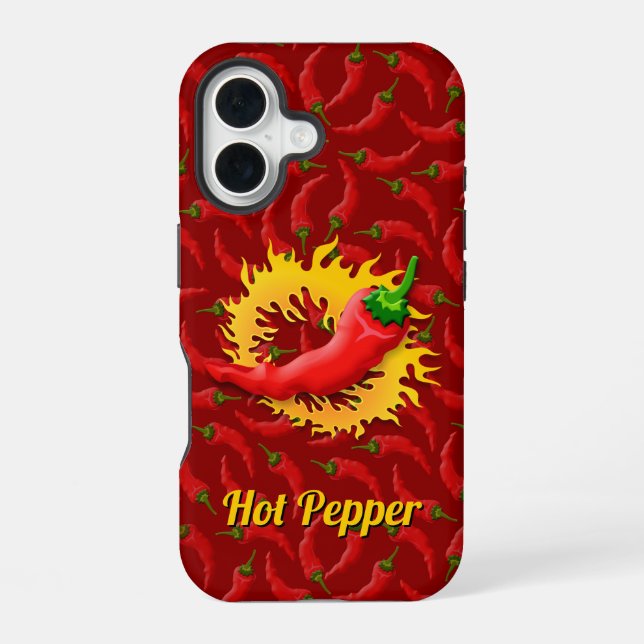 16 Funda para iPhone con Pimienta y Llama (Reverso )
