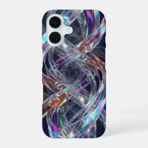 16 Funda para iPhone con Remolino Holográfico