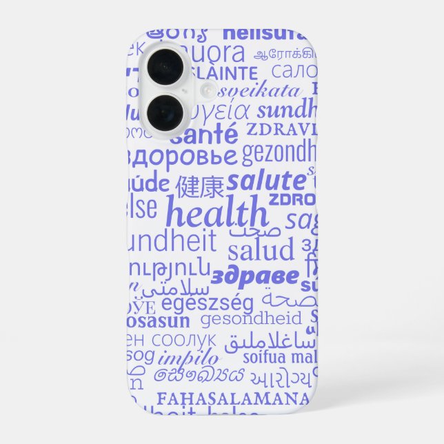 16 Funda para iPhone con texto de salud (Reverso )
