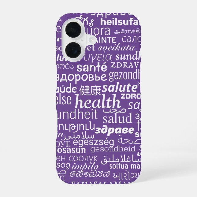16 Funda para iPhone con texto de salud (Reverso )