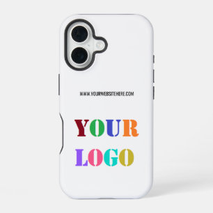 16 Funda para iPhone con texto personalizado y logoti