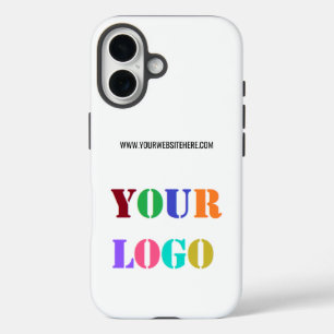 16 Funda para iPhone con texto personalizado y logoti