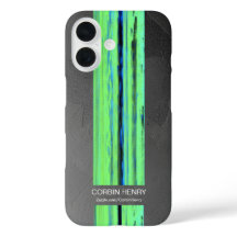 Funda para iPhone con textura abstracta y nombre m